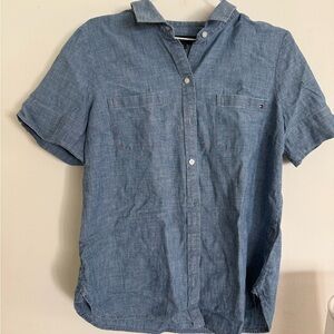 Men's Blue Short Sleeve Shirt